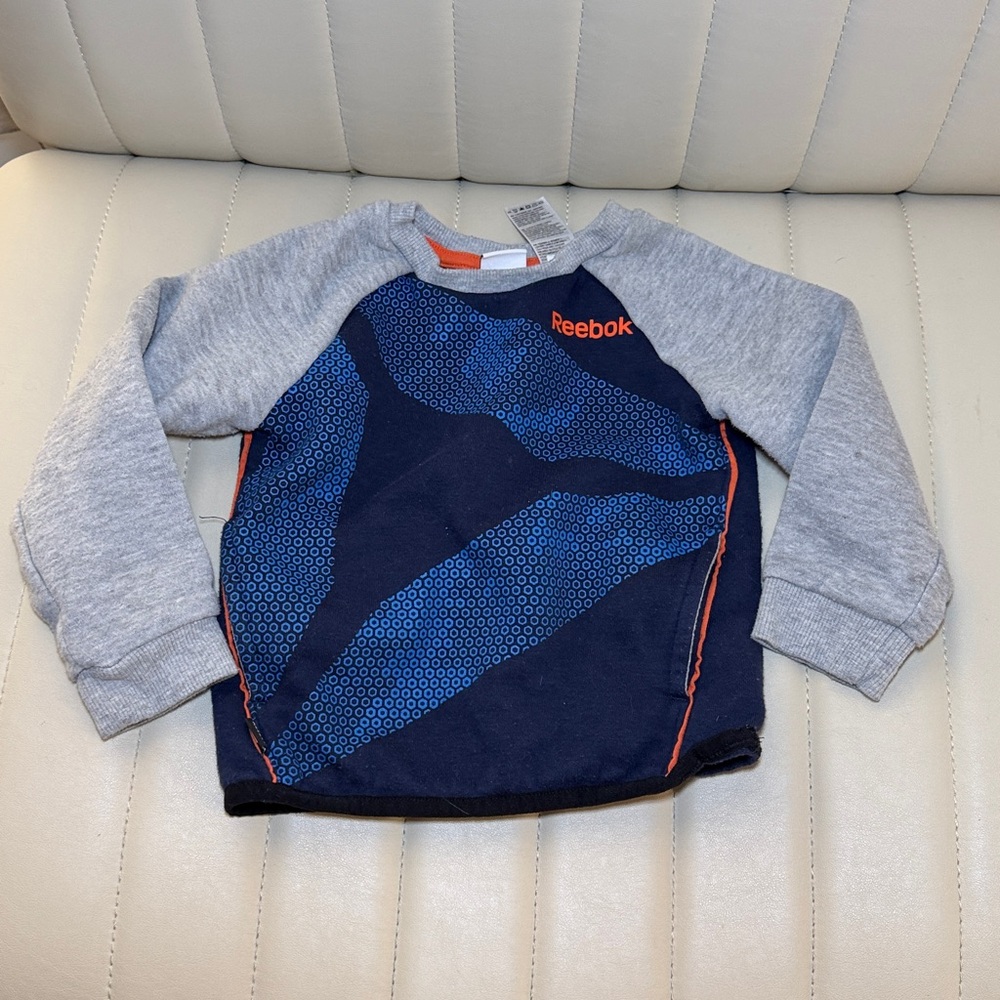 Reebok Blue and Gray Kids Sweatshirt
